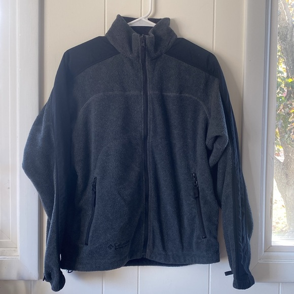 Columbia Core Interchange Charcoal Fleece Jacket M - Picture 6 of 10